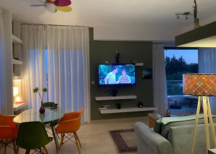 Vakantiehuis Evita , Penthouse, 53m2 ,athytos , Astonishing Sea View *